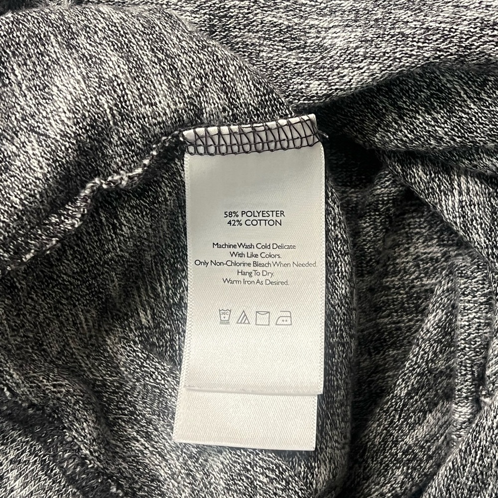 Eddie Bauer Charcoal Cowl Neck Sweater - Picture 4 of 5